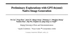 Preliminary Explorations with GPT-4o(mni) Native Image Generation